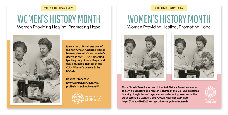 Women's History Month social media post templates