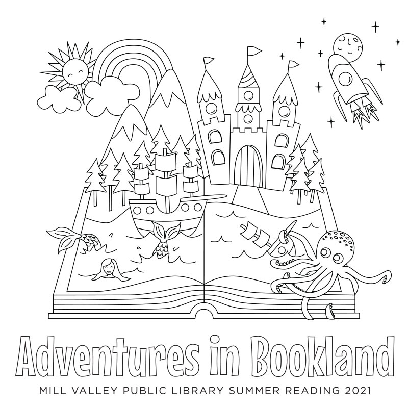 Adventures in Bookland
artwork coloring page