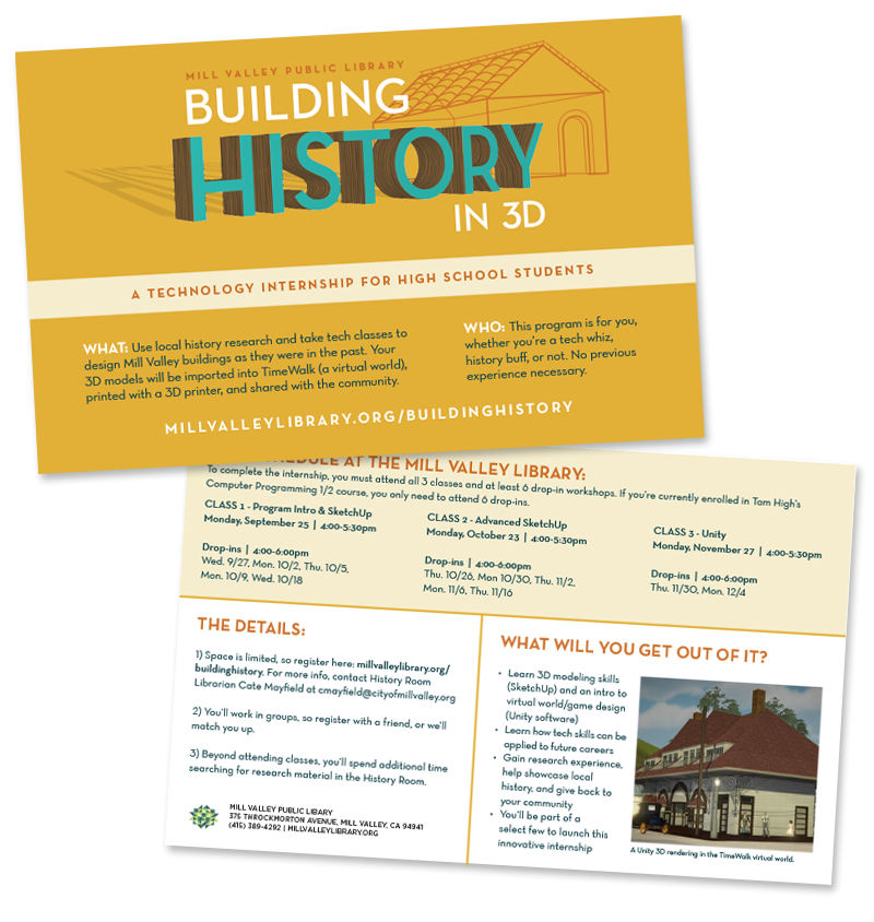 Building History in 3D flyer