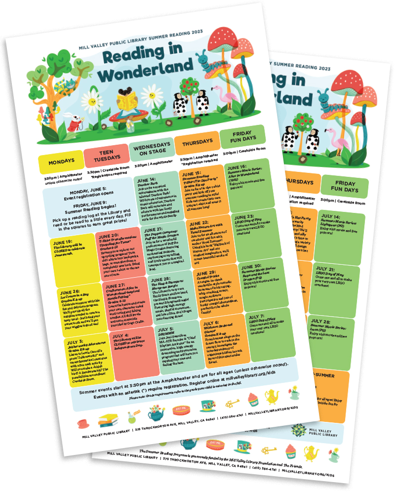 Reading in Wonderland program flyer