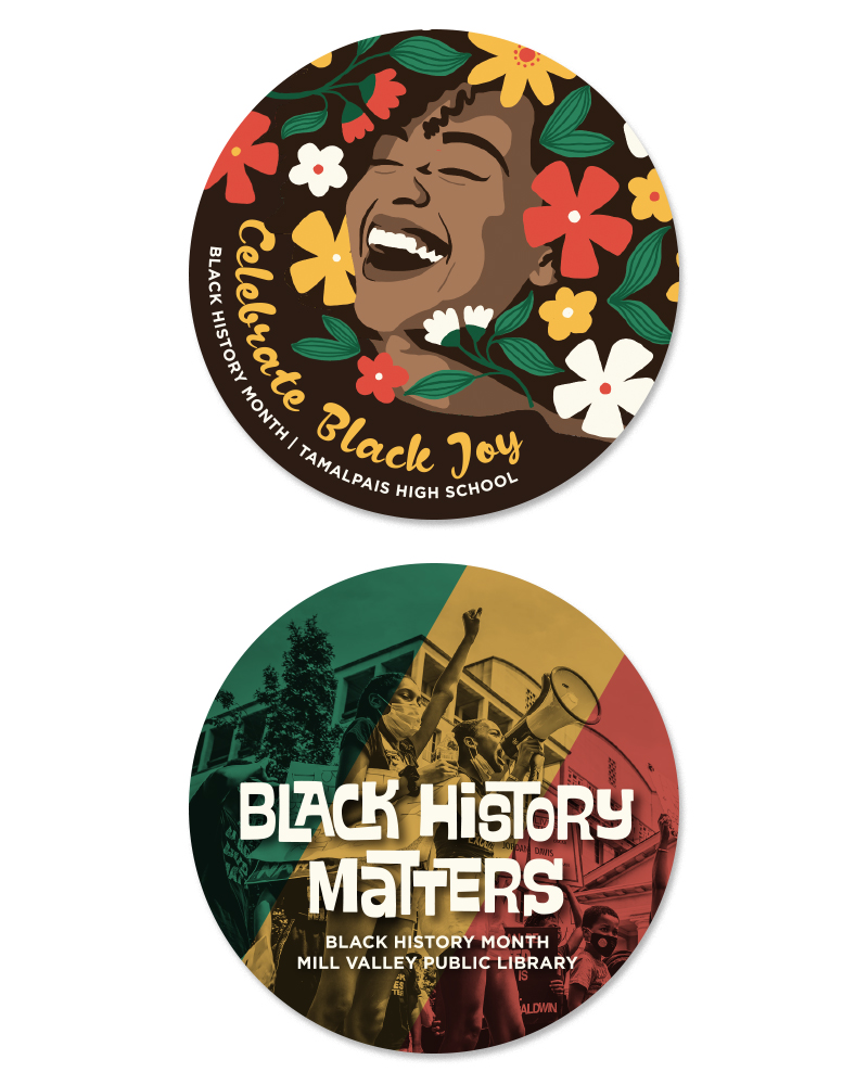 Black History Month 2024 button artwork